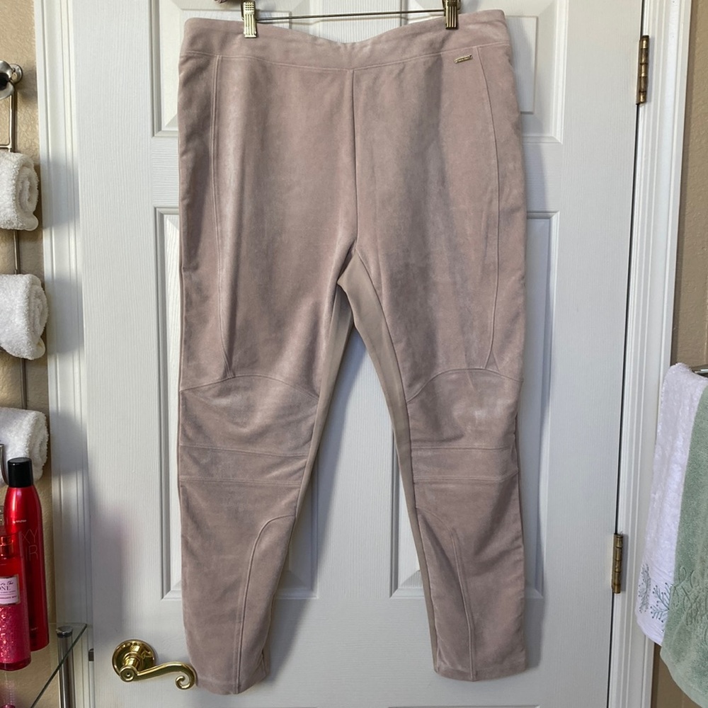 NYOT - Calvin Klein Faux Saude Stretchy Leggings.